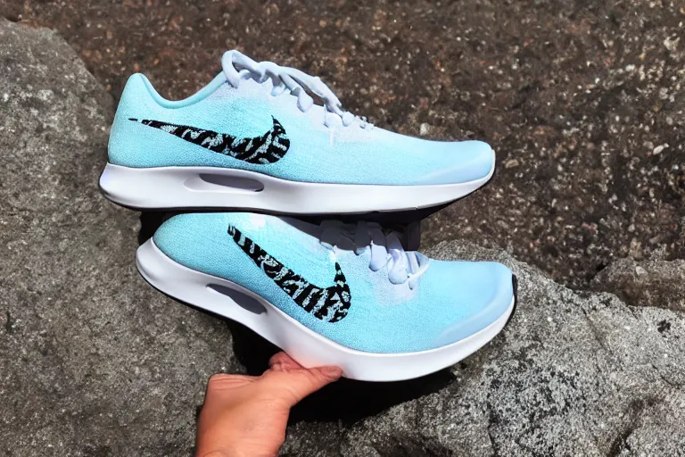 Image similar to nike sneaker made from coral reef