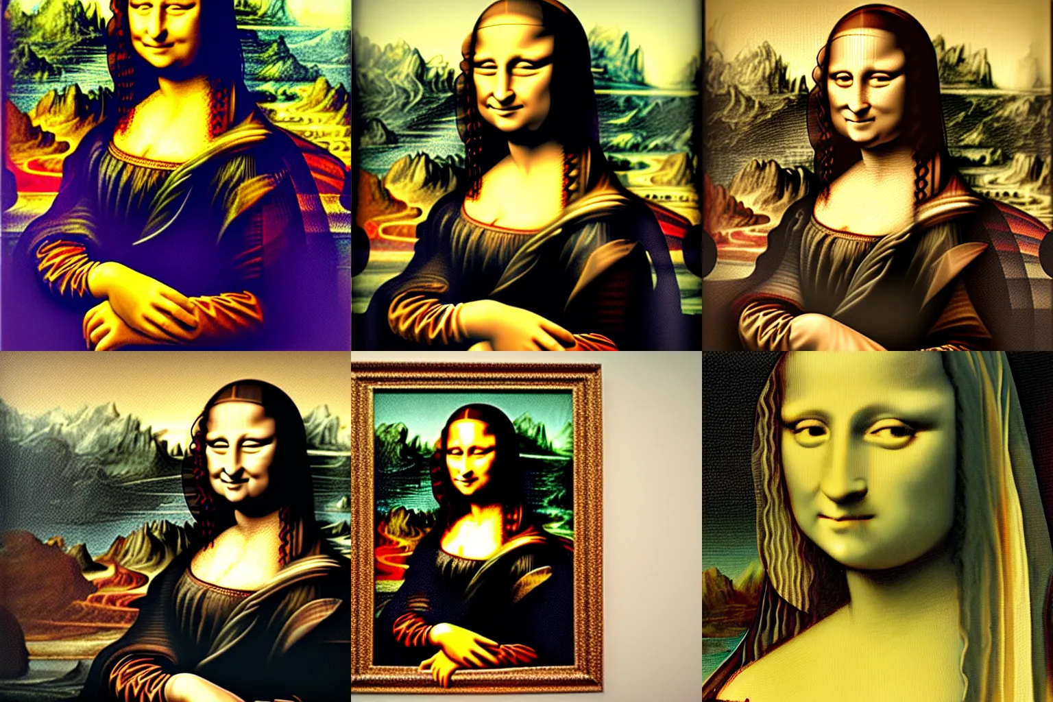 Prompt: realistic photo of the Mona Lisa, high quality, 8k