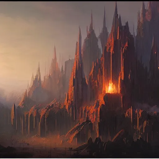 Image similar to A matte painting of Chandra Nalaar, Magic the Gathering art, art by greg rutkowski