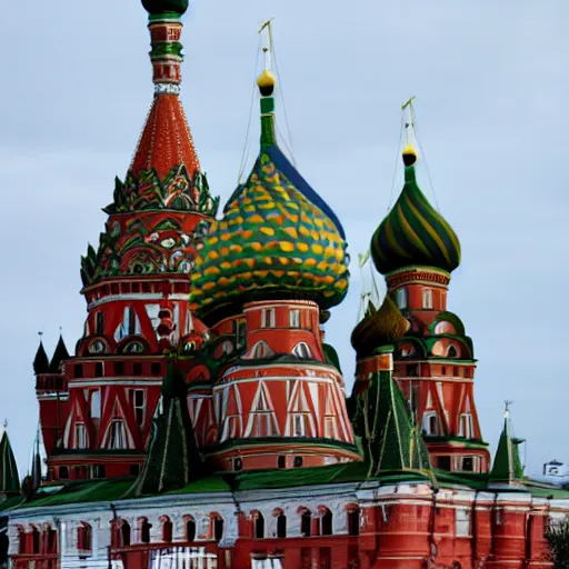 Prompt: the kremlin collapsing