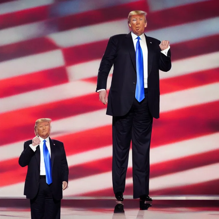 Prompt: donald trump as a contestant on America's Got Talent