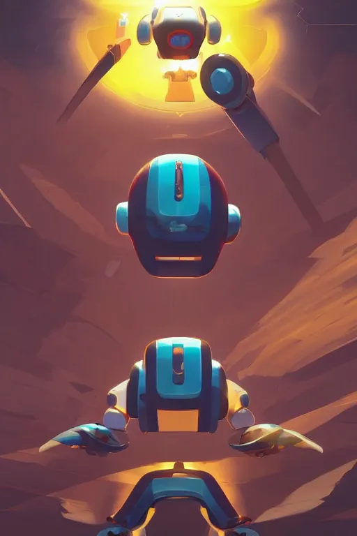 Image similar to metabots medabots medarotto medarot robot minimalist comics, behance hd by jesper ejsing, by rhads, makoto shinkai and lois van baarle, ilya kuvshinov, rossdraws global illumination ray tracing hdr radiating a glowing aura