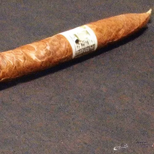 Image similar to caracal smoking cigar