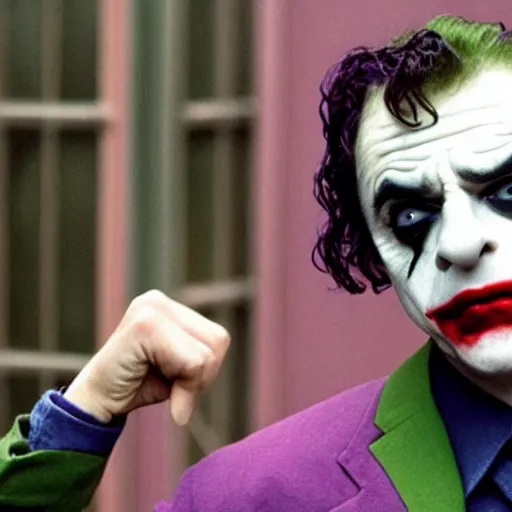 Image similar to rowan atkinson as the joker