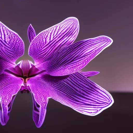 Prompt: an holographic orchid, unreal engine 5, cinematic, beautiful