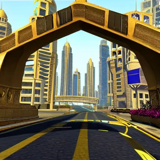 Image similar to gta : dubai, ornate