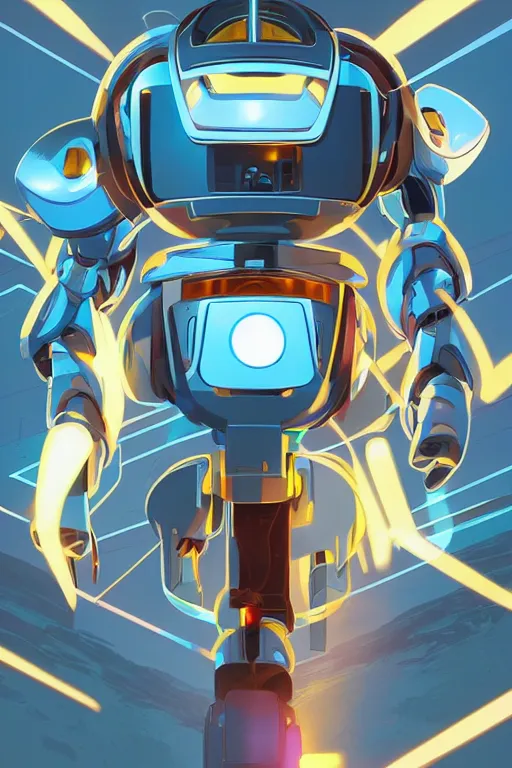 Image similar to metabots medabots medarotto medarot robot minimalist comics helmet mask neon cybereye, behance hd by jesper ejsing, by rhads, makoto shinkai and lois van baarle, ilya kuvshinov, rossdraws global illumination ray tracing hdr radiating a glowing aura