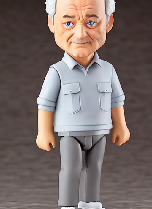 Prompt: bill murray, an nendoroid of bill murray figurine, realistic face, detailed product photo