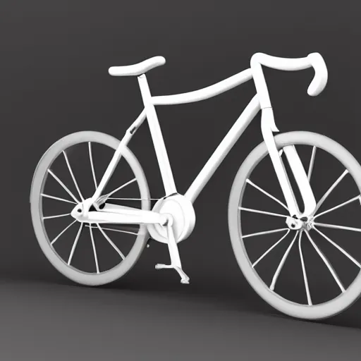 Prompt: 3d render of a bicycle with an exhaust fuel