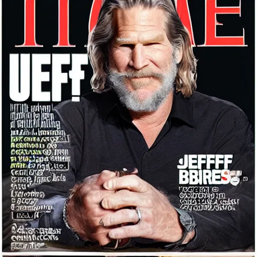 Image similar to jeff bridges the dude time magazine cover