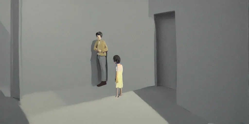 Image similar to an art gallery with pictures in the style of tim eitel