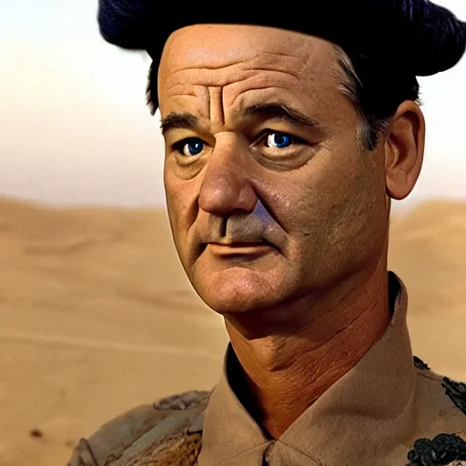 Prompt: bill murray in lawrence of arabia