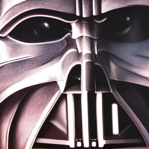 Prompt: hyperrealistic portrait of darth vader, bags of money reflected in his eyes, 4 k, highly detailed, beautifully rendered