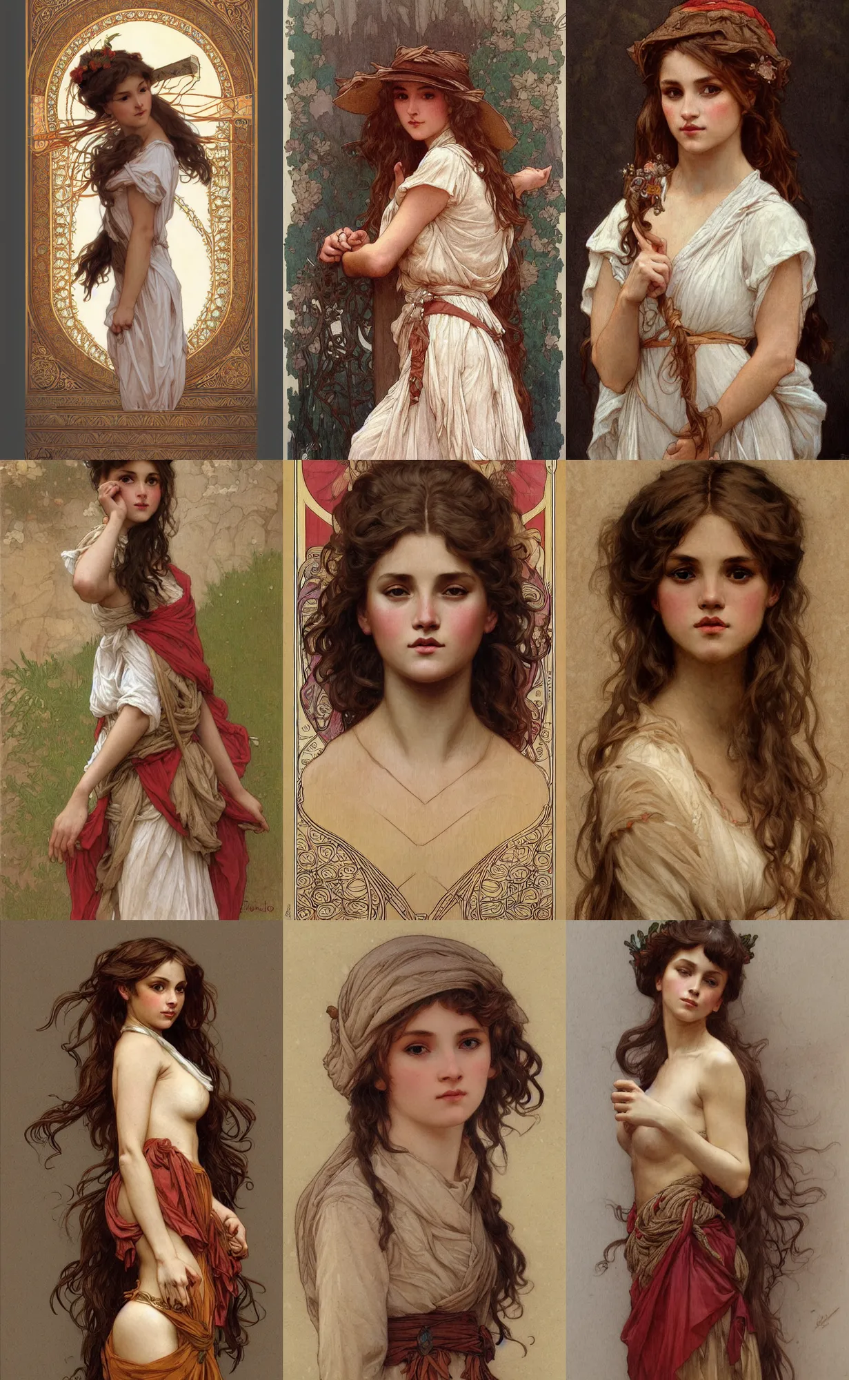 Prompt: girl traditional corsican, intricate, highly detailed, artstation, illustration, rutkowski, mucha, bouguereau