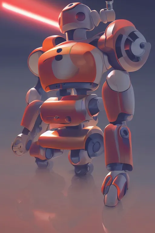 Image similar to metabots medabots medarotto medarot robot minimalist comics, behance hd by jesper ejsing, by rhads, makoto shinkai and lois van baarle, ilya kuvshinov, rossdraws global illumination ray tracing hdr radiating a glowing aura