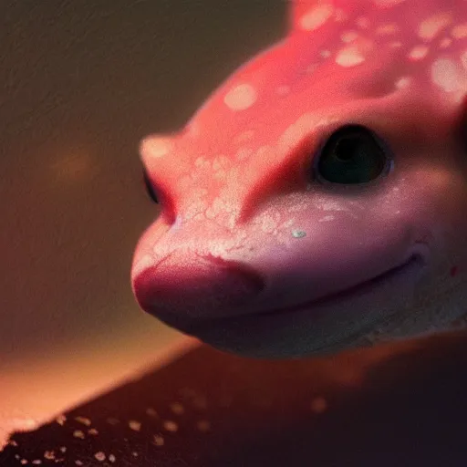 Image similar to a closeup shot of an axolotl, dramatic lighting, cinematic, extremly high detail, photorealistic, cinematic lighting, artstation