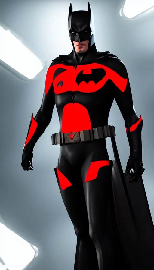 Prompt: :a portrait of KEANU REEVES as Batman Beyond+UNREAL ENGINE 5+4K UHD IMAGE+Stunning LIGHTING+Stunning SHADERS+SUBSTANCE PAINTER