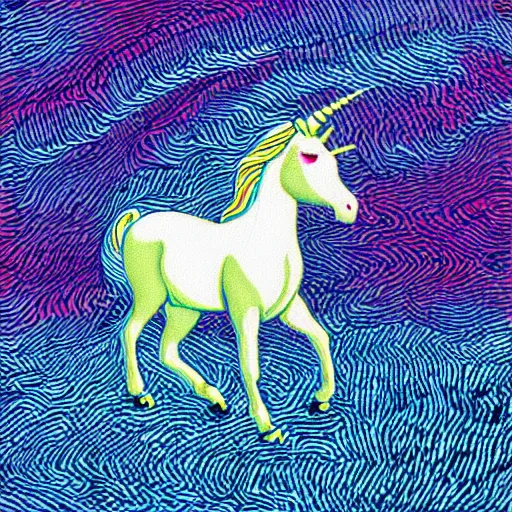 Image similar to magic eye image of a unicorn