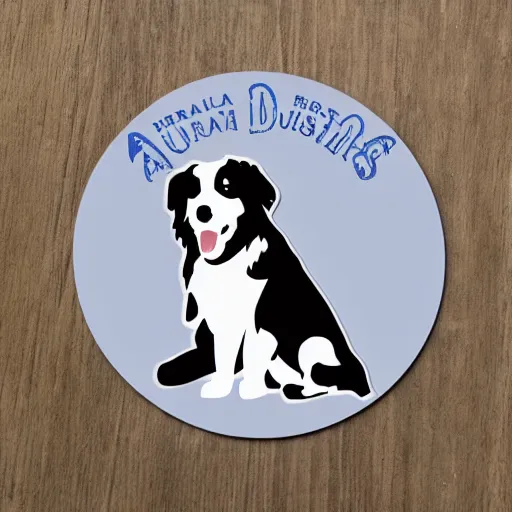 Image similar to australian shepherd die cut sticker