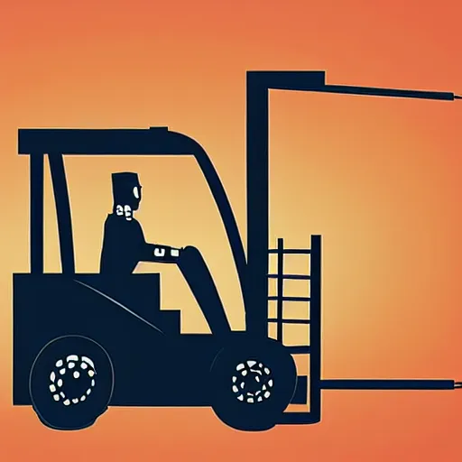 fancy picture of a forklift in a cyper punk setting | Stable Diffusion ...