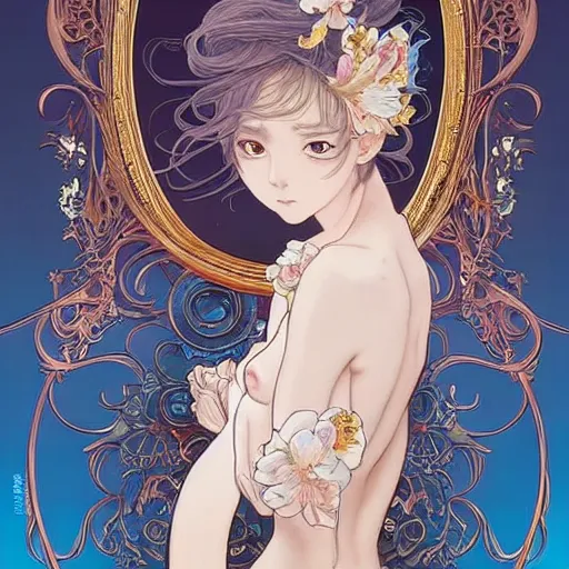 Image similar to a masterpiece ultrarealistic ultradetailed anime portrait of beautiful frog in bunny costume baroque renaissance. medium shot, intricate, elegant, by stanley artgerm lau, wlop, alphonse mucha, rossdraws, andrei riabovitchev, yoshitaka amano. in style of hayao miyazaki. flower background my james jeand and takashi murakami.