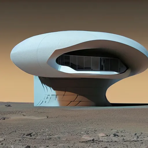 Image similar to futuristic house on mars