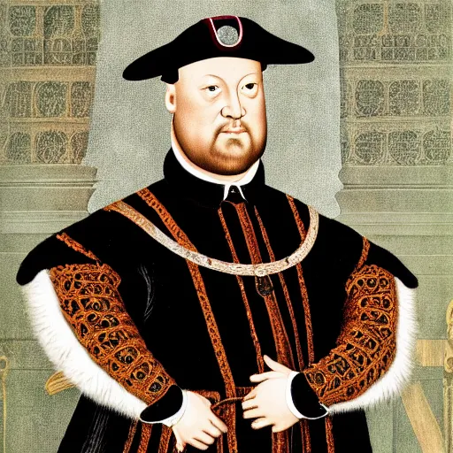 Prompt: modern photo portrait of henry viii