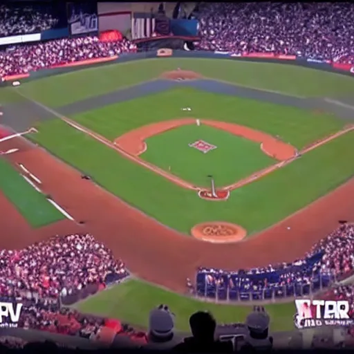 Prompt: tv advertisement for patriots vs red sox