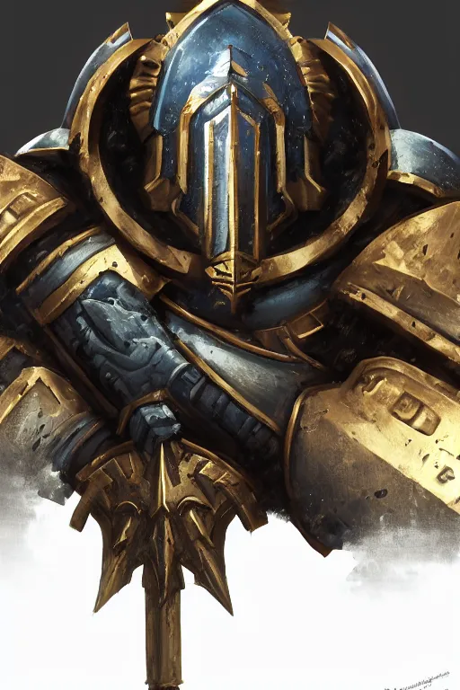 Image similar to armor portrait heros warhammer 4 0 k horus heresy fanart - the primarchs emperor by johannes helgeson animated with vfx concept artist & illustrator global illumination ray tracing hdr fanart arstation zbrush central hardmesh 8 k octane renderer comics stylized