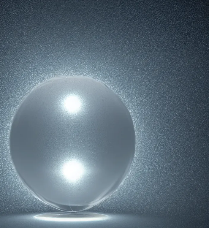 Image similar to a beautiful illustration of a faceted crystal ball in water + prism + god rays + dramatic lightning + backlit + specular highlights + ambient occlusion + global illumination + bump map + reflective + caustics + refractive + unreal engine 5 + DOF + sharp focus