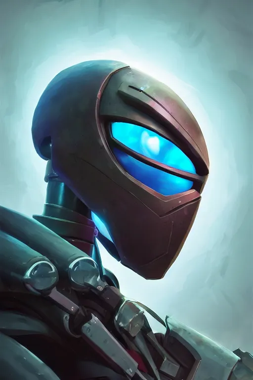 Image similar to epic mask helmet robot ninja portrait stylized as fornite style game design fanart by concept artist gervasio canda, behance hd by jesper ejsing, by rhads, makoto shinkai and lois van baarle, ilya kuvshinov, rossdraws global illumination radiating a glowing aura global illumination ray tracing hdr render in unreal engine 5