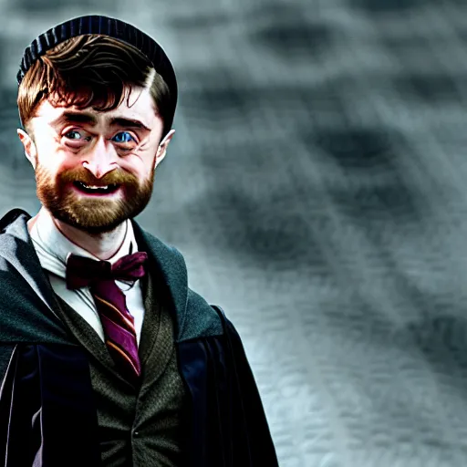 Image similar to daniel radcliffe as professor dumbledore