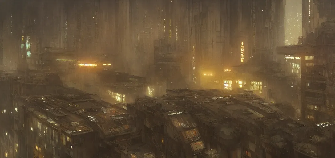 Image similar to 2 0 1 8 blade runner movie still cityscape from roof, sci - fi elegant by dennis villeneuve, tom anders, zorn hans, dragan bibin, thoma, greg rutkowski, ismail inceoglu illustrated sand storm alphonse mucha