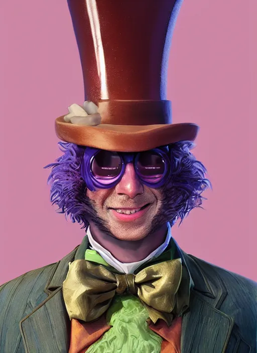 Prompt: ant sanders as willy wonka, au naturel, hyper detailed, digital art, trending in artstation, cinematic lighting, studio quality, smooth render, unreal engine 5 rendered, octane rendered, art style by klimt and nixeu and ian sprigger and wlop and krenz cushart