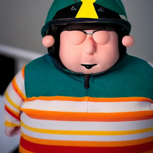 Image similar to Eric Cartman as a real life human XF IQ4, f/1.4, ISO 200, 1/160s, 8K, RAW, unedited, symmetrical balance, in-frame