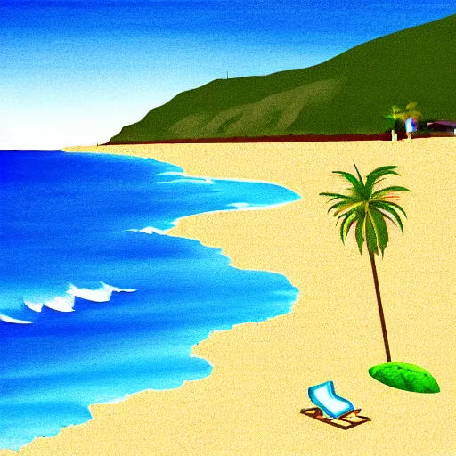 Image similar to california beach illustration