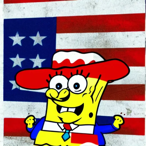 Image similar to spongebob as us president