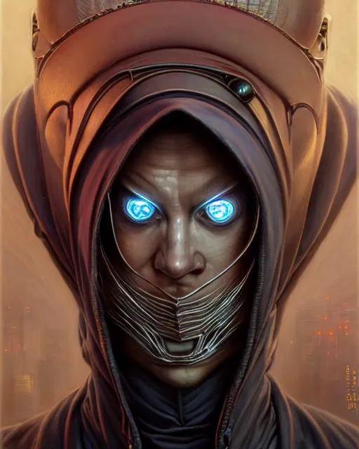 Image similar to front shot of a cyberpunk criminal mastermind character, intricate, elegant, highly detailed, centered, (((artstation, concept art, smooth, sharp focus, artgerm, Tomasz Alen Kopera, Peter Mohrbacher, donato giancola, Joseph Christian Leyendecker, WLOP, Boris Vallejo))), mugshot!!!!!, ugly!!!!!!