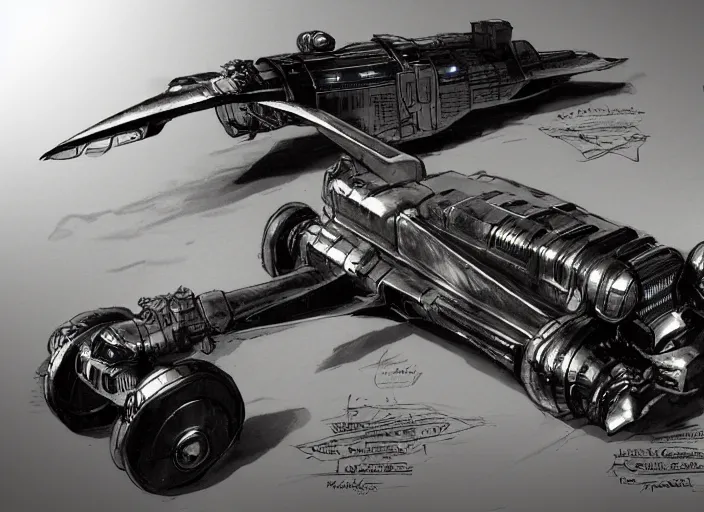 Image similar to dieselpunk batmobile, scifi concept art