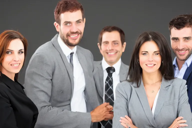 Image similar to photo of a businesswoman with two boyfriends