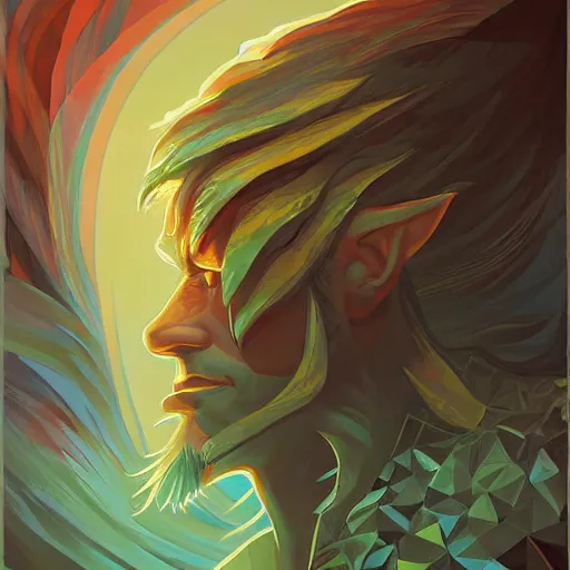 Prompt: portrait of link from zelda by lliam brazier, petros afshar, peter mohrbacher, victo ngai