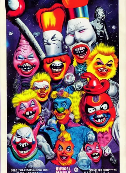 Image similar to Killer Klowns From Outer Space (1988) Marvel Movie poster