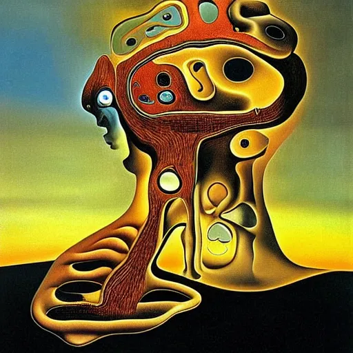 Prompt: Intracranial pressure - masterpiece by Salvador Dali