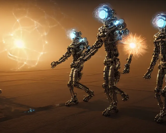 Image similar to love, joy, realistic textured magnetosphere humanoids, complex cybernetic glowing vortexes, large array, ornate, cinematic light shadows, hdr refractions, insanely detailed rendering, cybernetic civilisations, 8 k, *