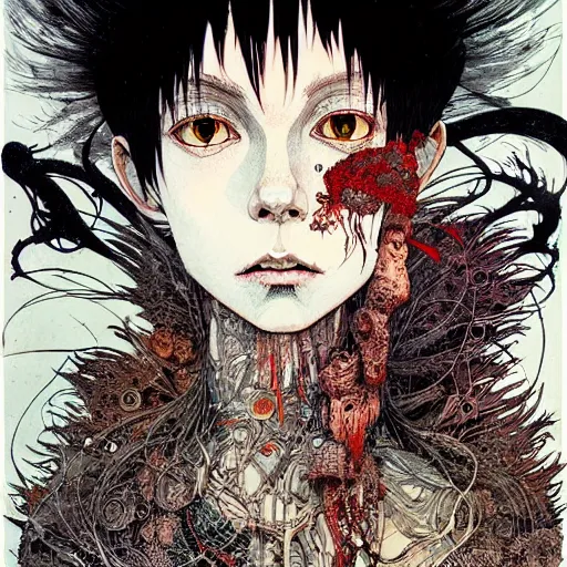 Prompt: prompt : portrait painted in ian mcque style drawn by vania zouravliov and takato yamamoto, inspired by voodoo, intricate acrylic gouache painting, high detail, sharp high detail, manga and anime 2 0 0 0