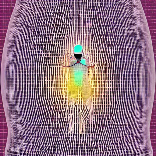 Human In A Neural Mesh Cocoon Plugged Into Cyberspace Stable Diffusion Openart