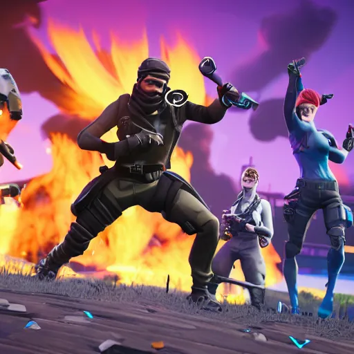 Prompt: January 6th insurrection fortnite event