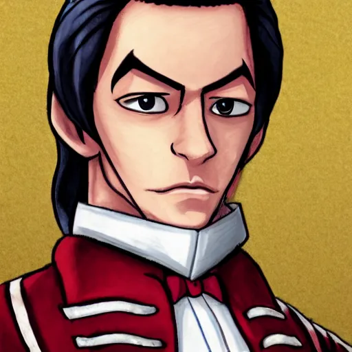 Image similar to a highly detailed portrait of miles edgeworth as a character from league of legends