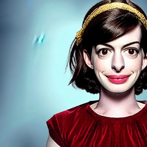 Image similar to Anne Hathaway as Pinocchio