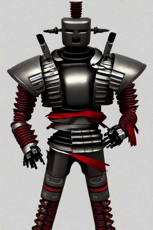 Prompt: robot samurai realistic